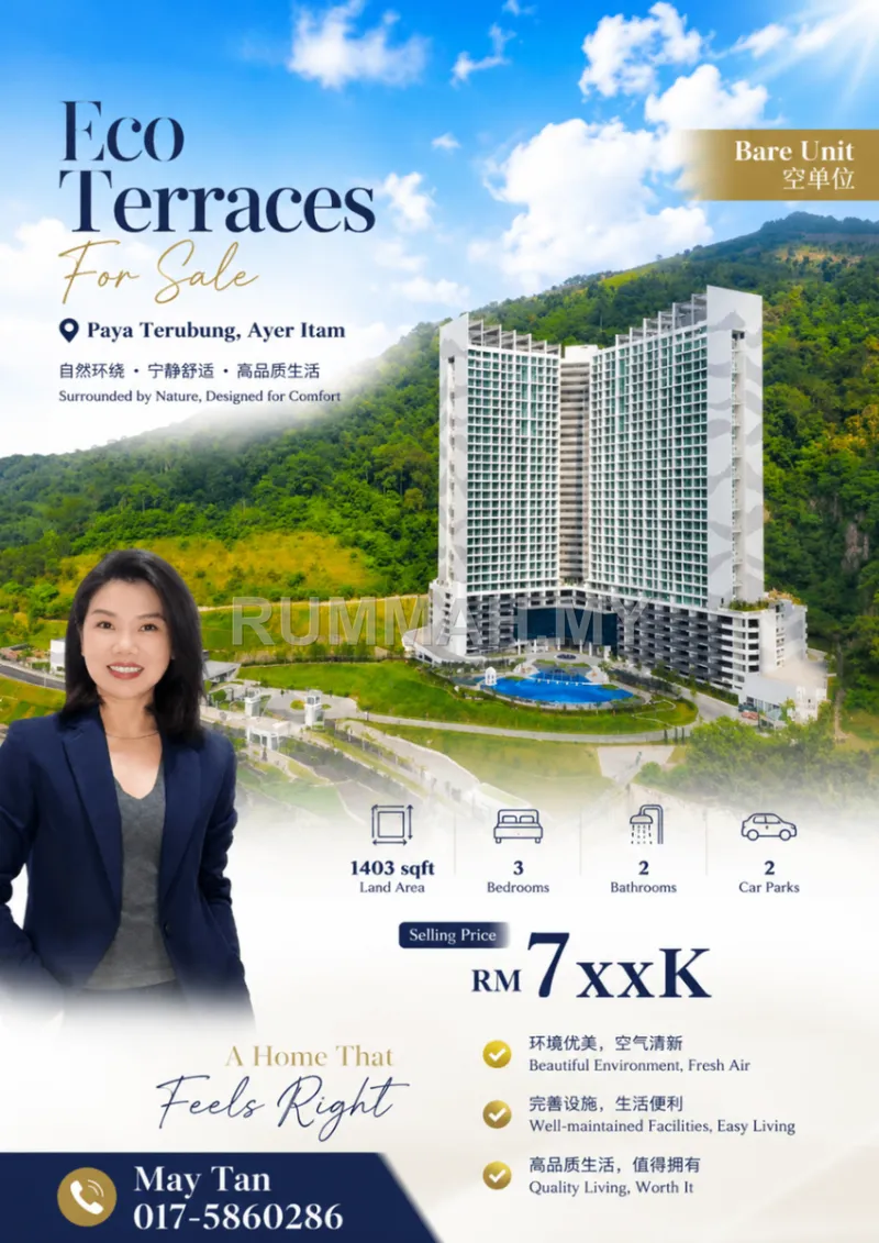 Condo for Sale @ Eco Terraces, Paya Terubong | Freehold