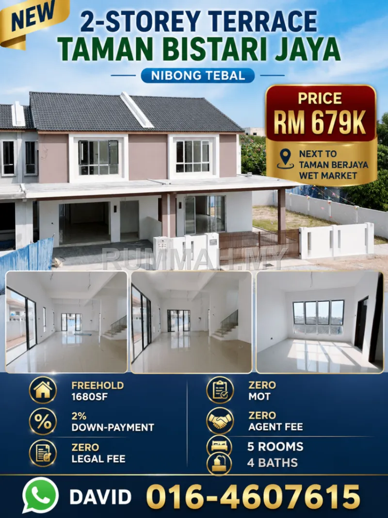 5-bedroom house for sale in Nibong Tebal, Penang