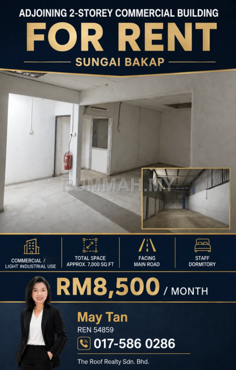 Shoplot for Rent @ Sungai Bakap, Penang | Freehold