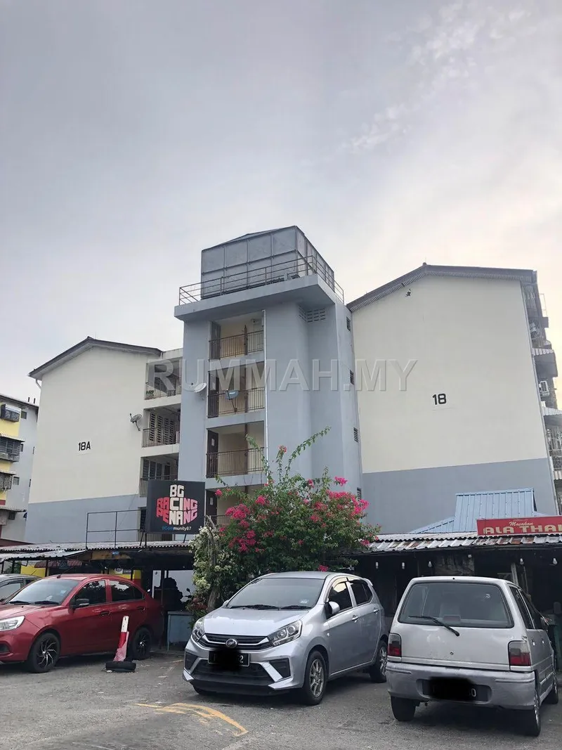2-bedroom condo in Bayan Lepas, Penang for rent — Flat for Rent @ Bukit Gedung, Bayan Lepas | Walk-up