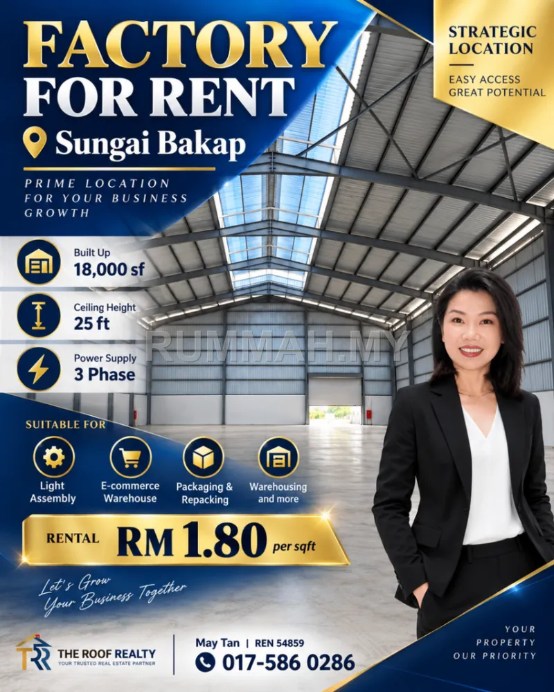 Factory / Warehouse for Rent @ Sungai Jawi, Sungai Jawi | Freehold