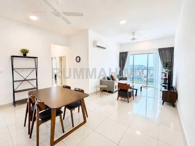 3-bedroom condo in Bayan Lepas, Penang for rent — Orchard Ville @ Sungai Ara FTZ area Bayan Lepas Fully Furnished 3 Bedrooms For Rent