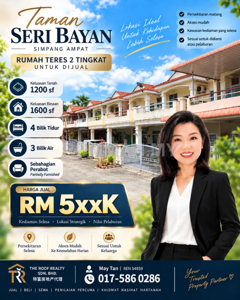 2-Storey Terraced House for Sale @ Simpang Ampat, Simpang Ampat | Freehold