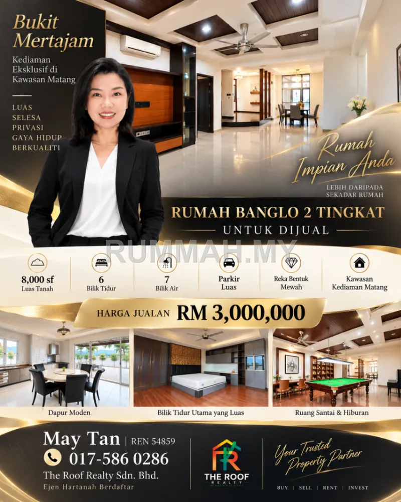 6-bedroom house for sale in Bukit Mertajam, Penang - Bungalow House @ Bukit Mertajam