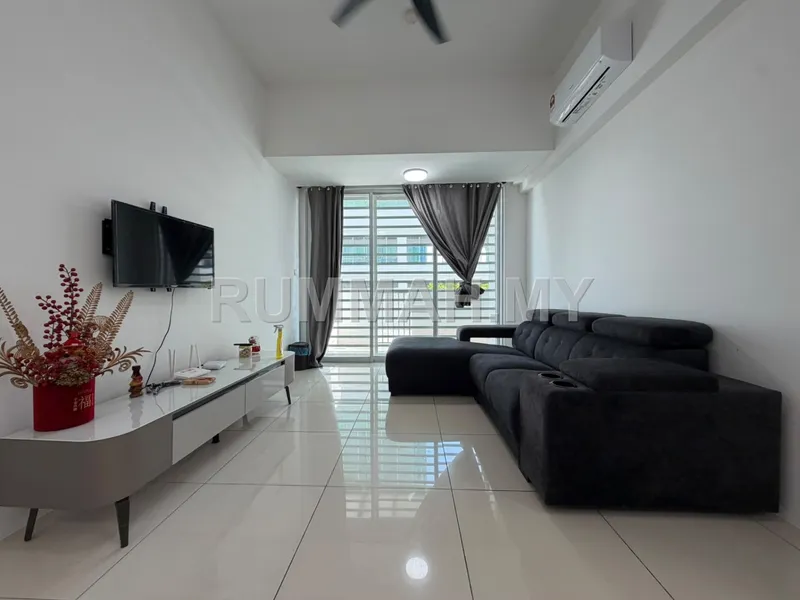 Palm Garden Condominium Simpang Ampat Rare Garden Unit 2+1 Bedroom Fully Furnished For Sale RM365K 槟城新邦安拔 Palm Garden 稀有花园单位 2+1房全配公寓出售 RM36.5万