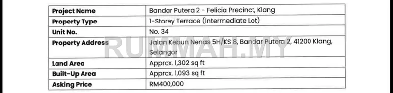 house in Bandar Putera 2, Selangor — photo 2