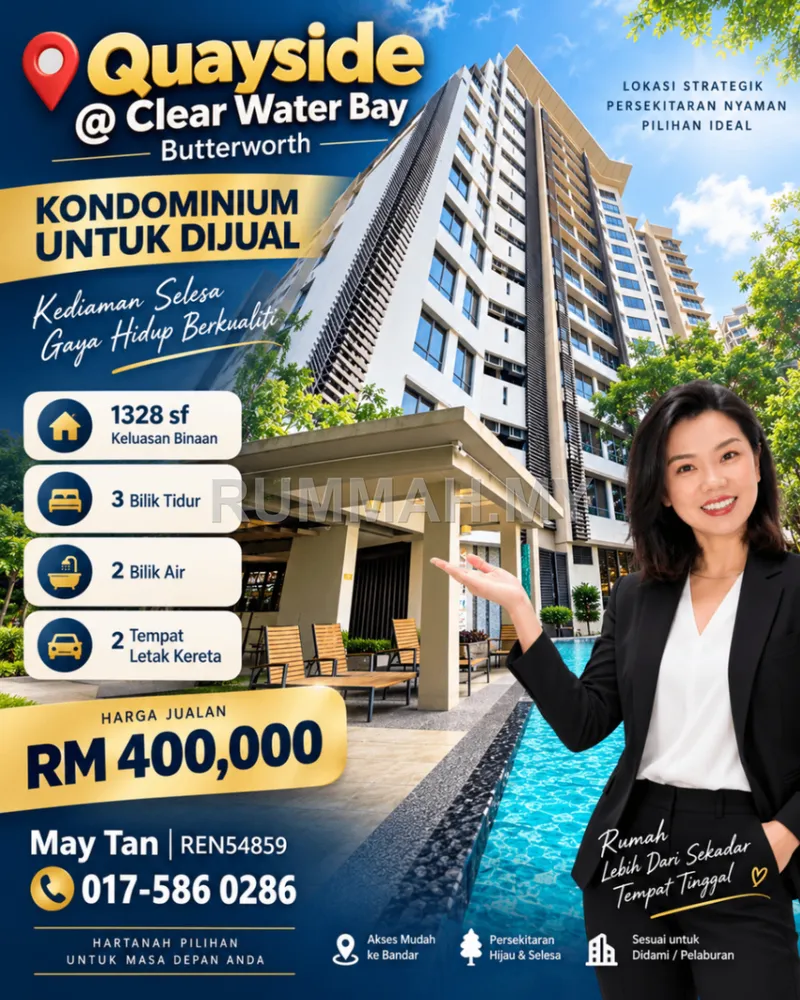 Condo for Sale @ Quayside @ Clear Water Bay Butterworth, Butterworth | Freehold