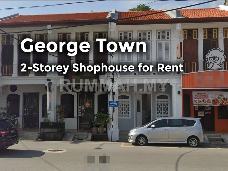 Georgetown 2-Storey Shophouse for Rent | Main Road Frontage