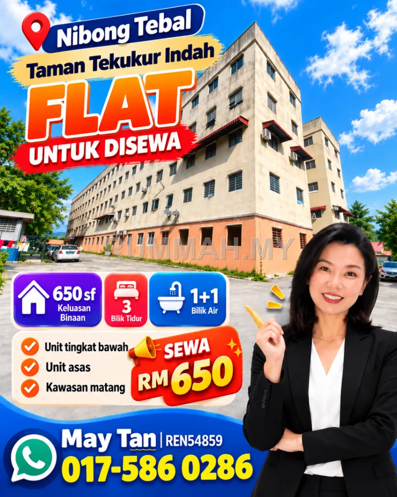 Flat for Rent @ Nibong Tebal, Nibong Tebal | Freehold
