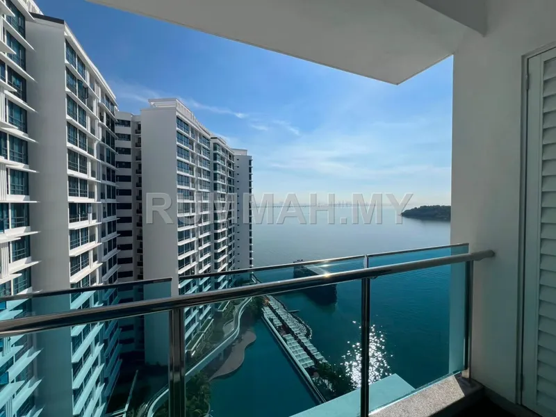 Seaview Unit Queens Residences Q1 @ Bayan Indah Fully Furnish For Rent