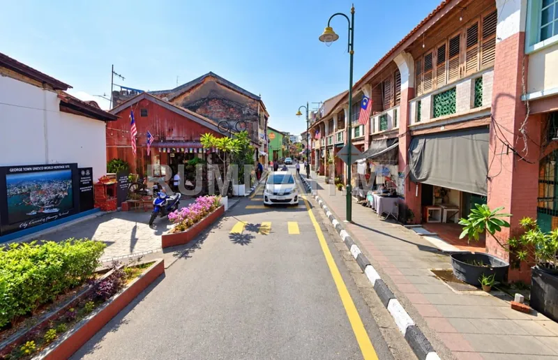 Double Storey Heritage Shoplot @ Georgetown, Penang for Rent 乔治市双层古迹店屋出租 | Tourist Zone