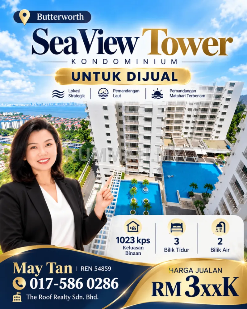 Condo for Sale @ Seaview Tower, Butterworth | Freehold