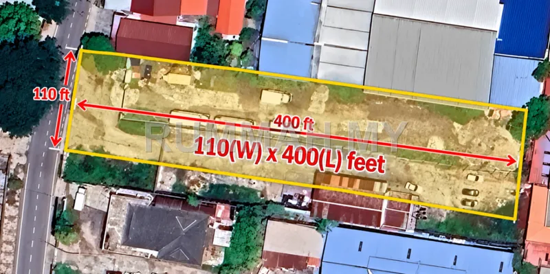 Land for sale in Juru, Penang - 1 Acre Flat Land @ Juru, Juru IKS