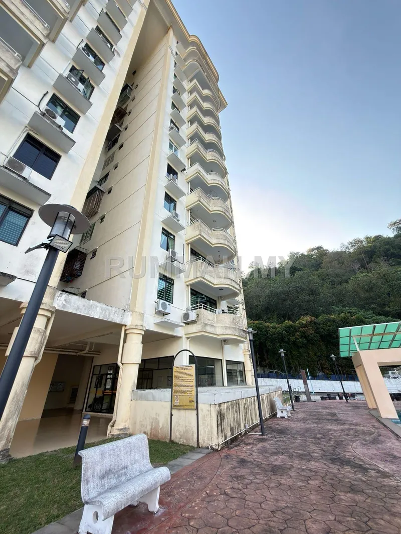 Penhill Perdana Condominium Air Itam Freehold 1,150sqft Hill View 3 Bedroom For Sale RM430K 槟城亚依淡 Penhill Perdana 永久地契1150平方尺山景三房公寓出售 RM43万