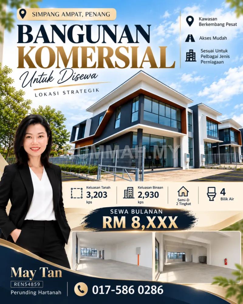 Retail space for Rent @ Simpang Ampat, Simpang Ampat | Freehold