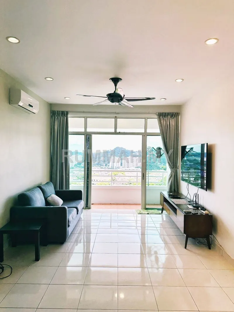 Regency Heights at Sungai Ara, 1250sft,  Fully Furnished, 1cp , Available On Dec