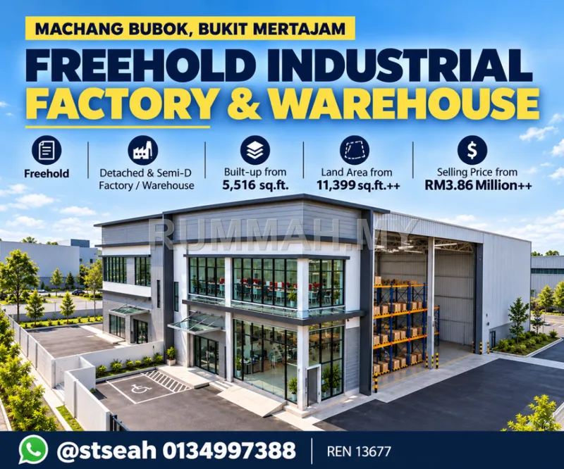Industrial for sale in Bukit Mertajam, Penang