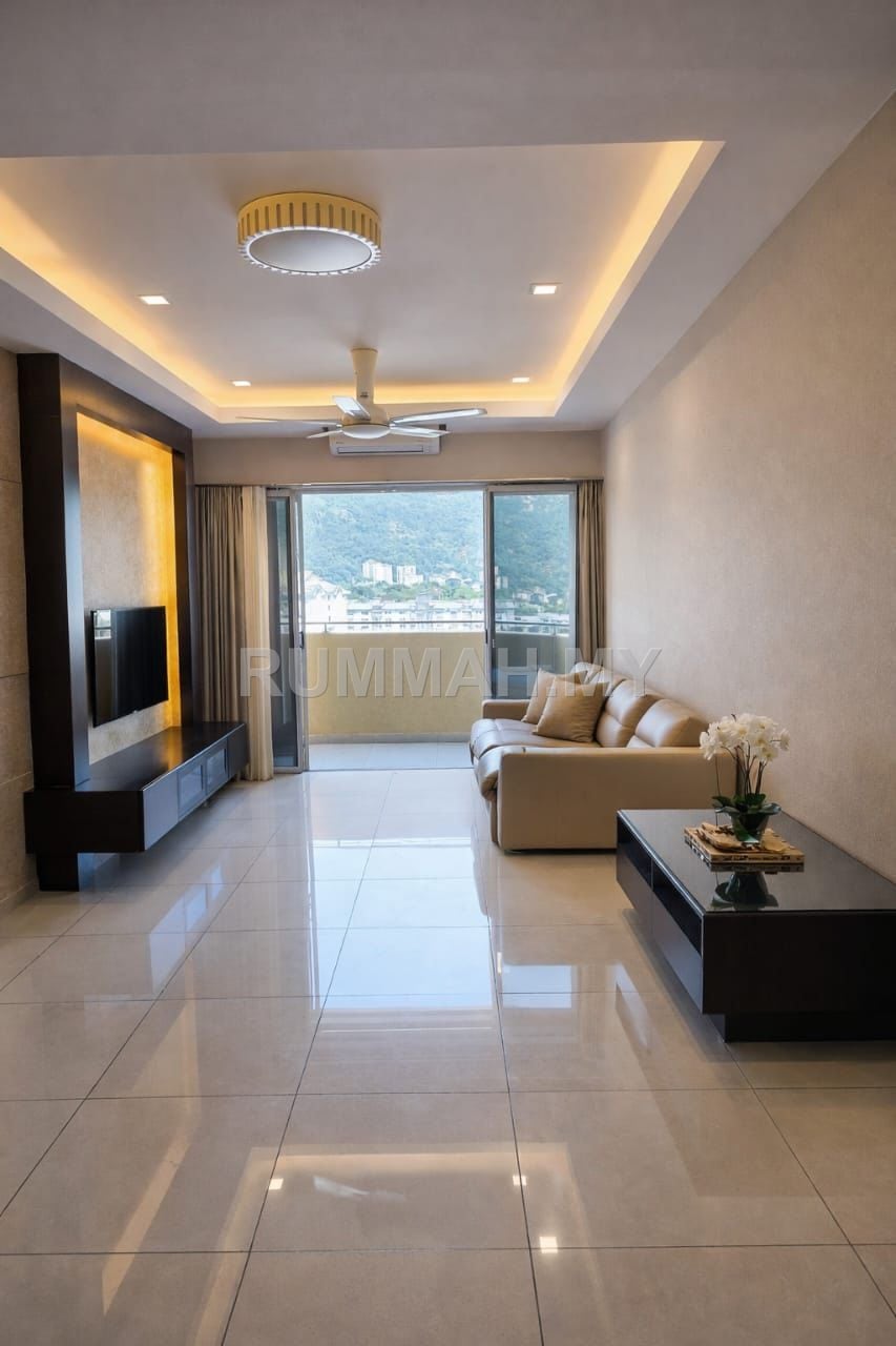 3-bedroom condo in Air Itam, Penang for sale - Full Reno Apartment @ Sri Kristal, Ayer Itam | Corner Unit