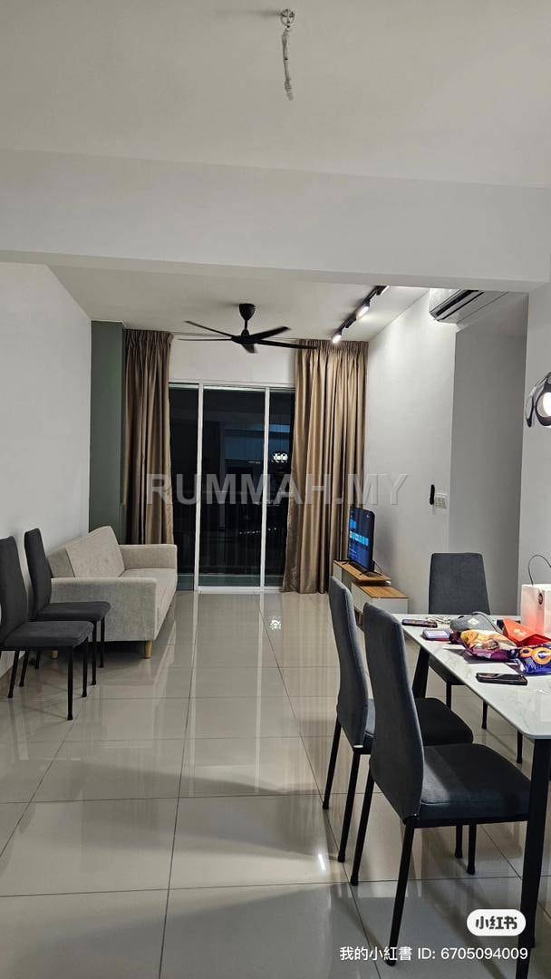 3-bedroom condo in Gelugor, Penang for rent - Condo @ Ideal Residency, Gelugor | Fully Furnished