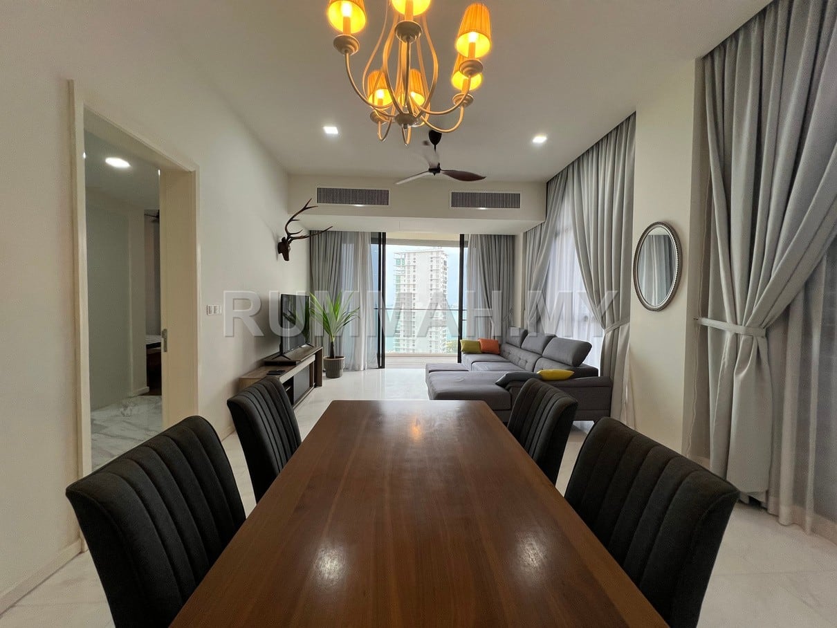 2-bedroom condo in Pulau Tikus, Penang for rent - Setia V Residence Suite Persiaran gurney 