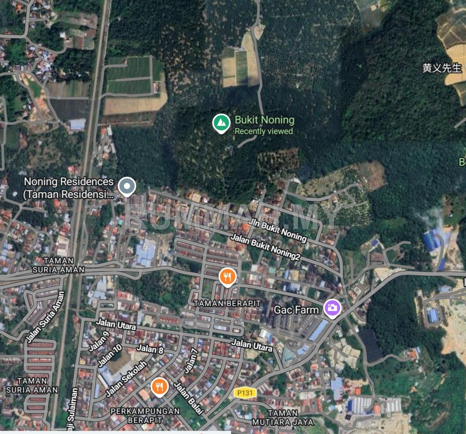 land in Berapit, Penang for sale - 12k sqft Residential Land For Sale @ Bukit Noning, Berapit | Rare Unit 