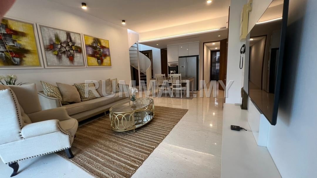 3-bedroom condo in George Town, Penang for sale - Private Roof Garden Shorefront Residence Duplex Fully Renovated 2846sf Georgetown
