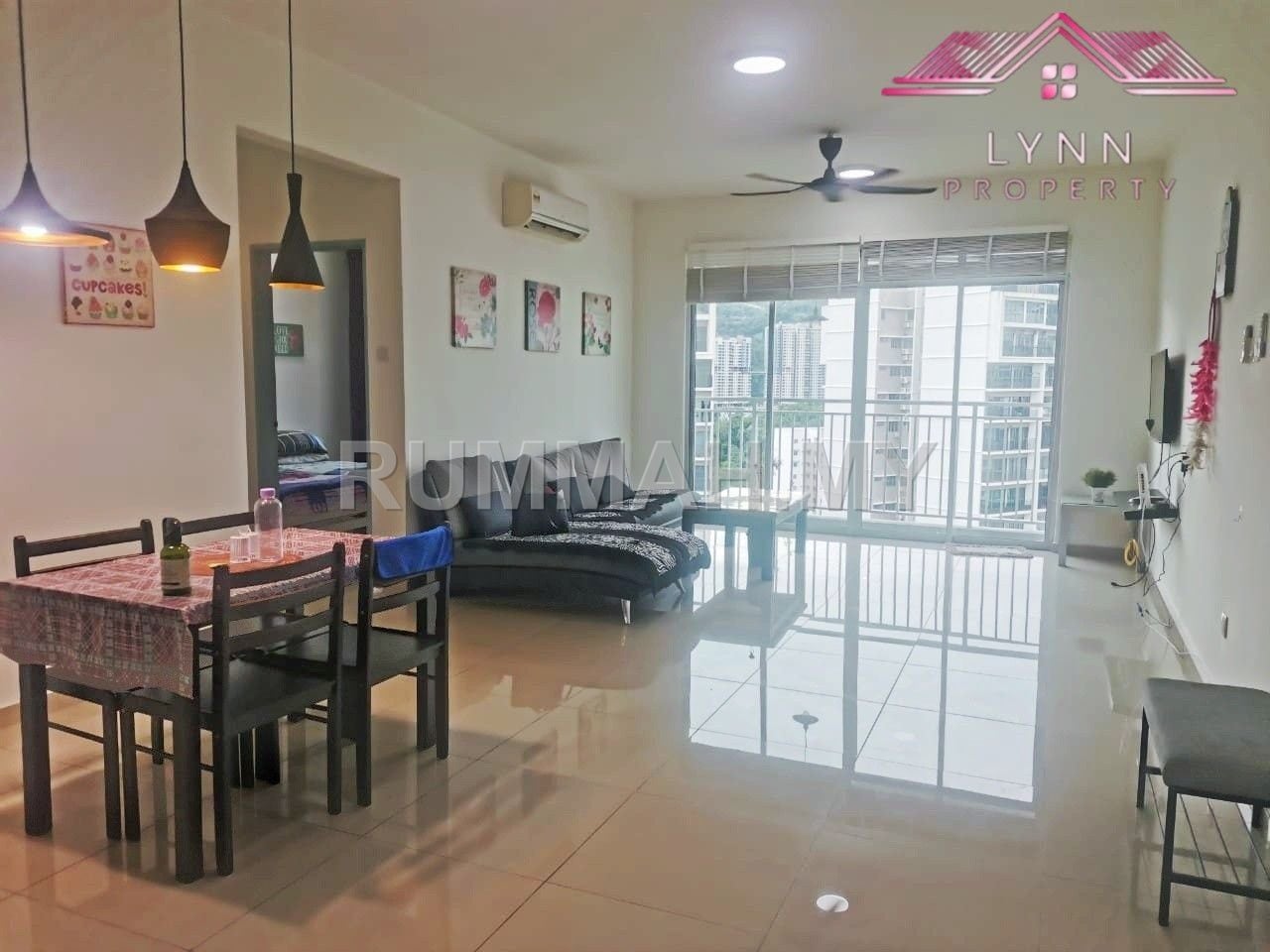 3-bedroom condo in Sungai Ara, Penang for rent - Sierra Residences Condominium Sungai Ara Fully Furnished 1182 sqft