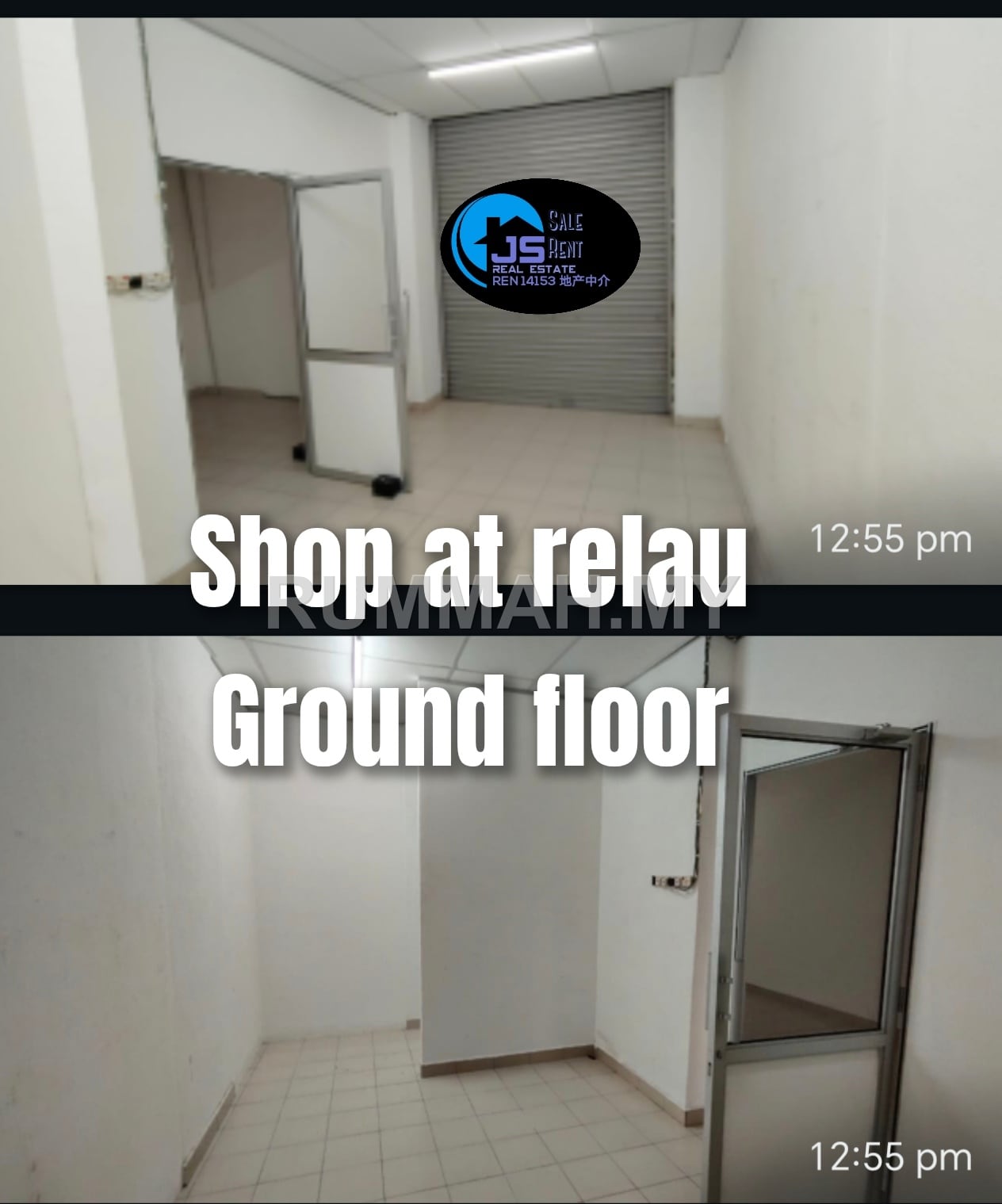 2-bedroom commercial in Relau, Penang for rent - Shop Ground floor relau area