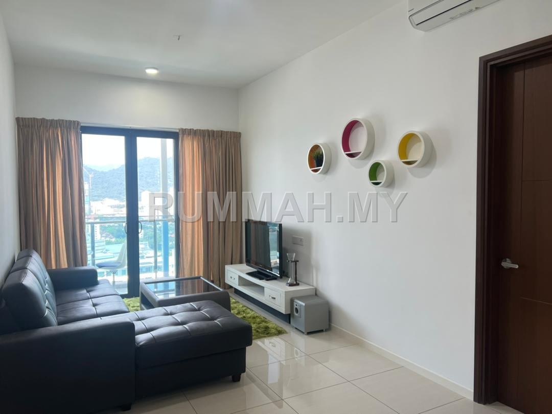 3-bedroom condo in Bayan Lepas, Penang for rent - For Rent Condo @ Queens Residences Q2, Bayan Lepas | Renovated