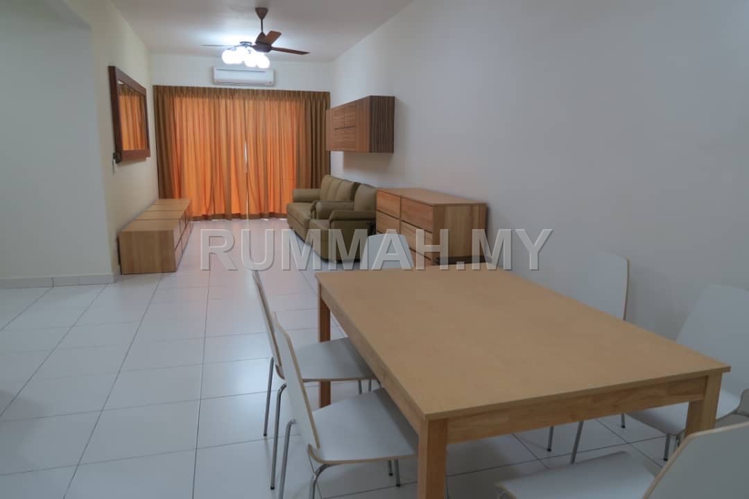3-bedroom condo in Bayan Baru, Penang for rent - Elit Heights Tower B 1465sf 2CP Fully Furnished Bayan Baru