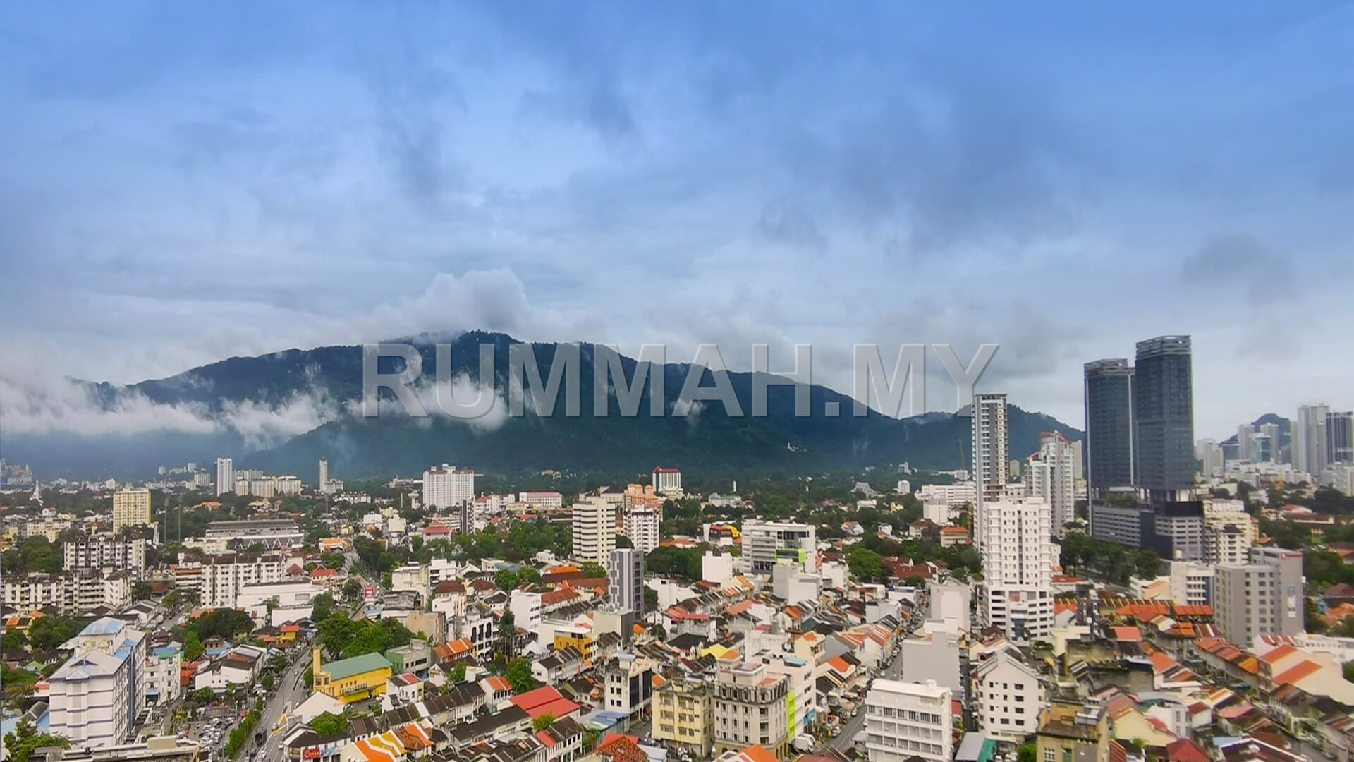 2-bedroom condo in George Town, Penang for sale - Time Square Block 79 Birch Regency Middle Floor 950sf Hill View Georgetown