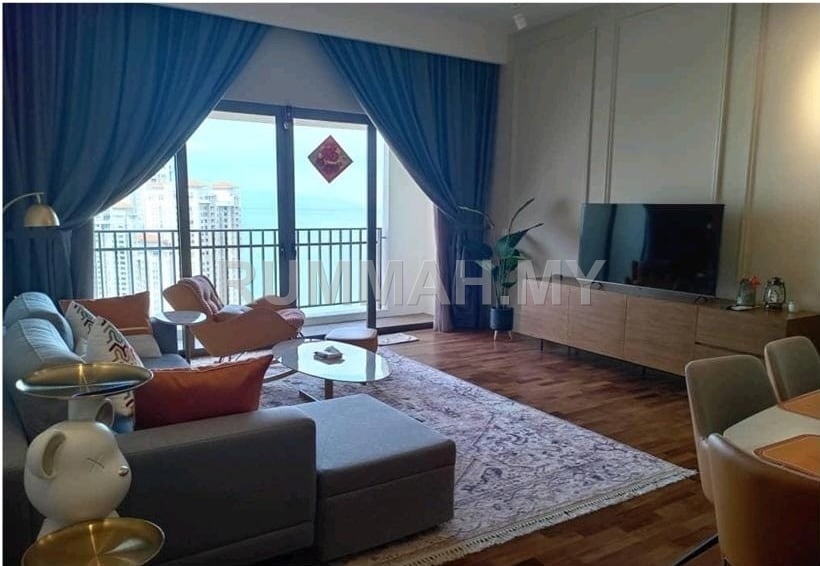 2-bedroom condo in Tanjung Tokong, Penang for rent - Straits Residence @ Tanjong Tokong For Rent