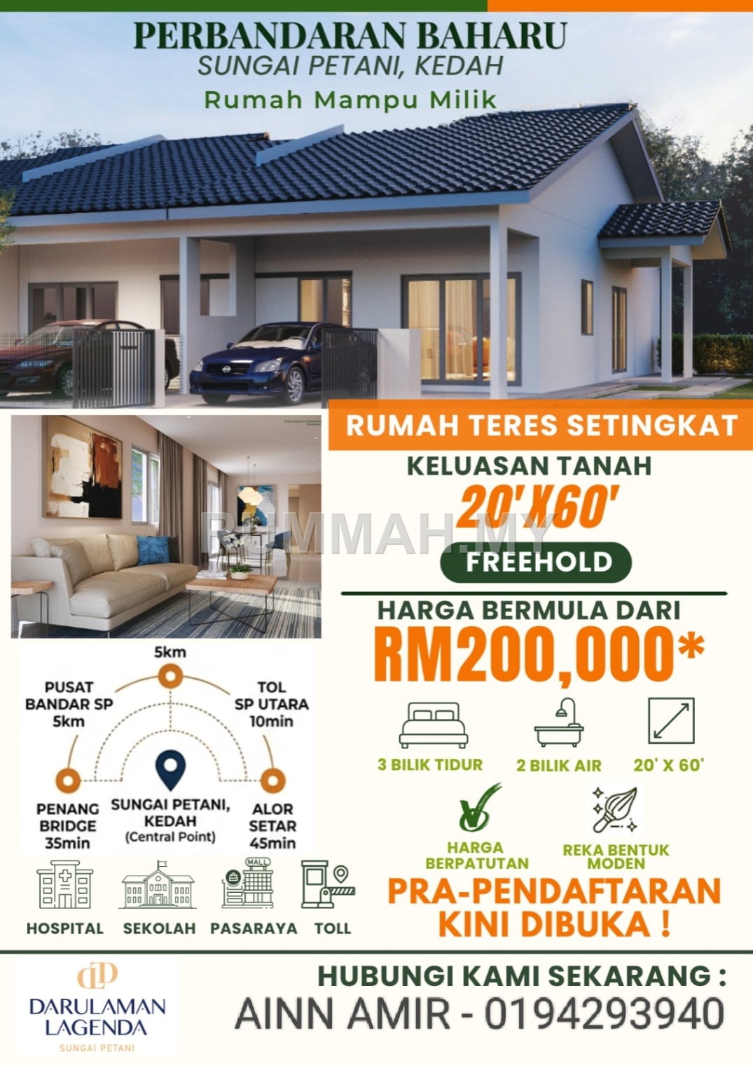3-bedroom house in Sungai Petani, Kedah for sale - Teres @ Bandar Seri Astana, Sungai Petani | Freehold