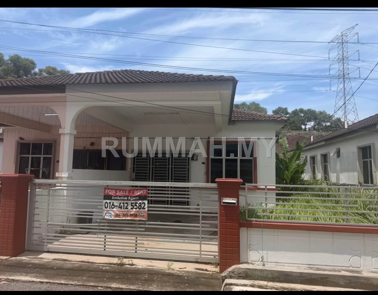 3-bedroom house in Bukit Minyak, Penang for sale - Taman Seri Juru 1-Storey Semi-D 1017sf Bare Unit 