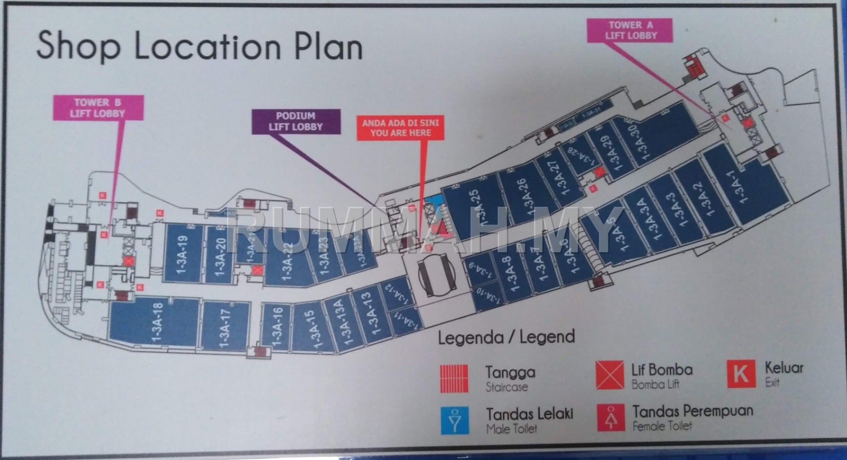 commercial in Batu Maung, Penang for rent - Southbay Plaza shop lot