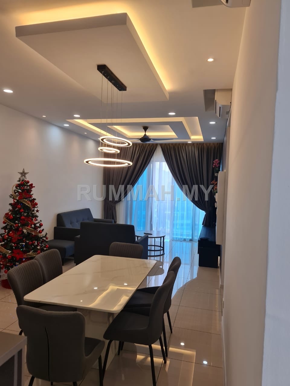 2-bedroom condo in Bayan Lepas, Penang for rent - Queens Residence Q1  @ Bayan Lepas, 2 Bedrooms