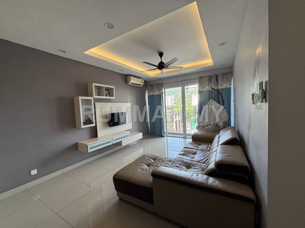 3-bedroom condo in Sungai Ara, Penang for sale - Gardens Ville Condo Low Floor 1230sf 2CP Fully Renovated Sungai Ara