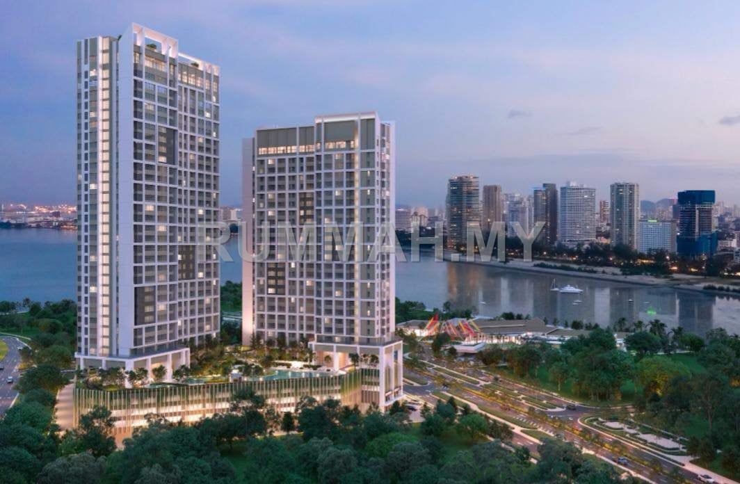 2-bedroom condo in Tanjung Tokong, Penang for sale - Service Apartment for Sale @ The Meg (E&O), Andaman Island | Corner Unit