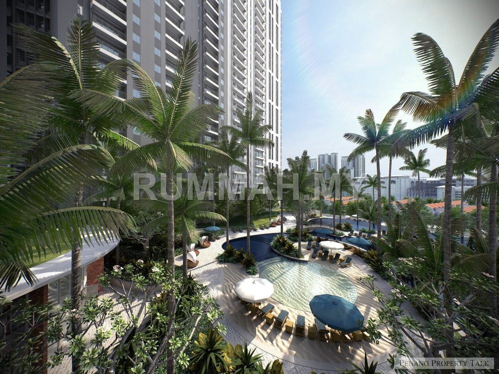 3-bedroom condo in Tanjung Tokong, Penang for rent - The Tamarind Near Stonyhurst International School  |  Strait Quay  |  Gurney  |  Lotus Tanjung Tokong