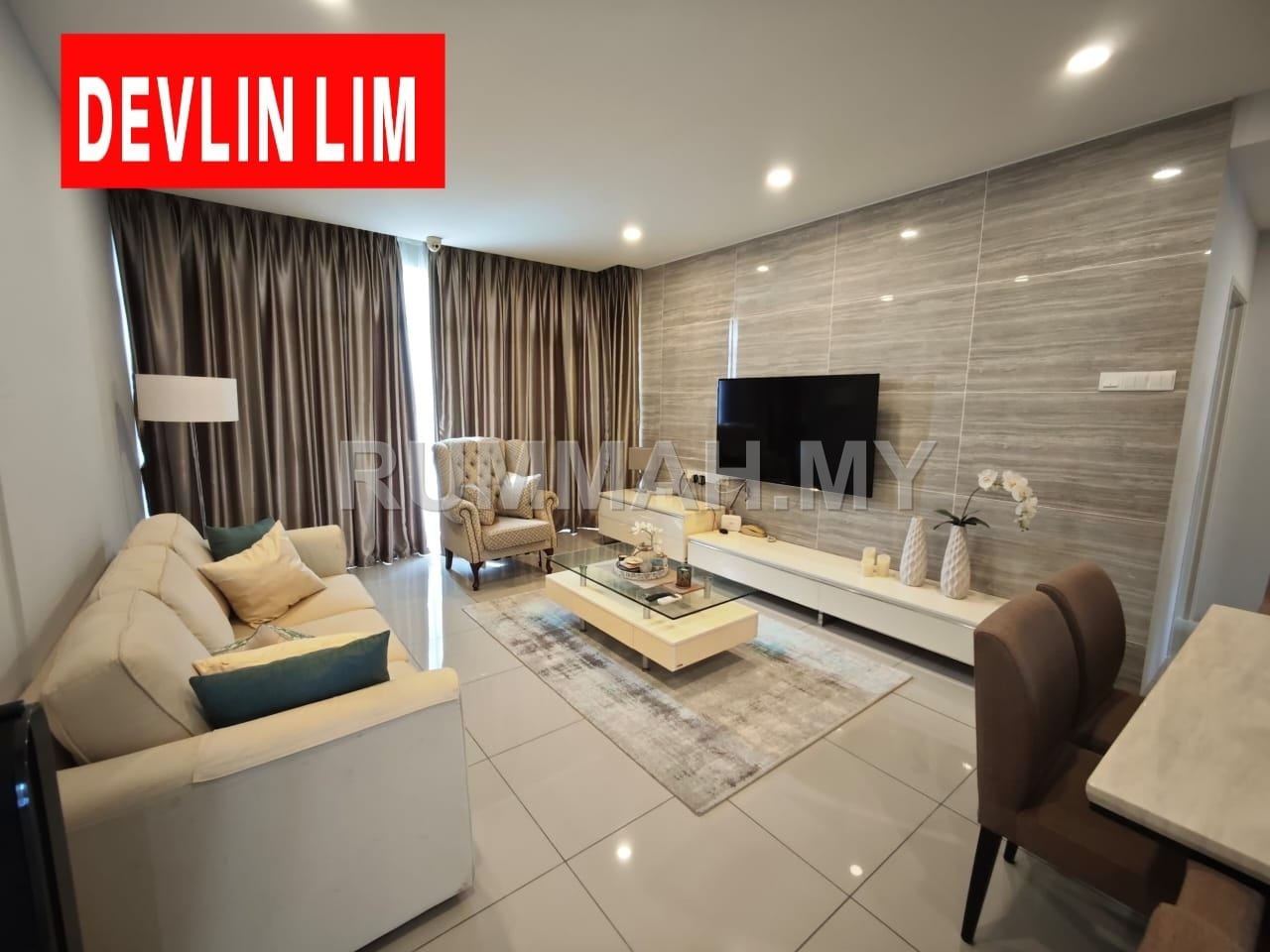 3-bedroom condo in Tanjung Bungah, Penang for sale - The Peak Tanjung Tokong ; Tastefully Renovated ; Move In Condition; High Floor Corner Unit 