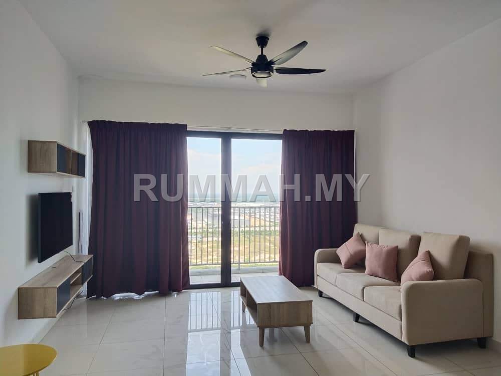 3-bedroom condo in Batu Kawan, Penang for rent - Vertu Resort Condo High Floor 1070sf 2CP Fully Furnished & Reno Batu Kawan