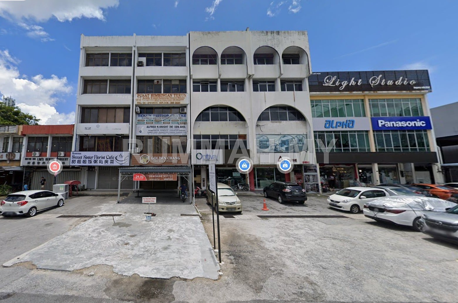 8-bedroom commercial in George Town, Penang for sale - (2 Units Adjoining) 5 Storey Shoplot 4672sf Roadside Jalan Dato Keramat Georgetown