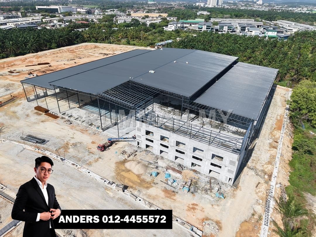 industrial in Bukit Minyak, Penang for rent - New 1.5 Storey Detached Factory For Rent @ Bukit Minyak Industrial Area