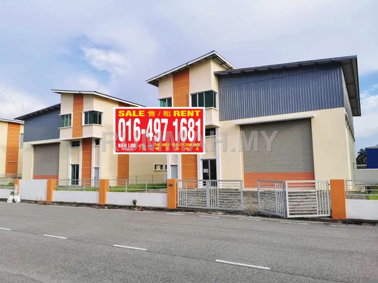 industrial in Bukit Minyak, Penang for sale - 1.5 Storey Semi D. Light Industry Factory for Sale @ Asas Jaya Industry Park, Bukit Minyak | Freehold