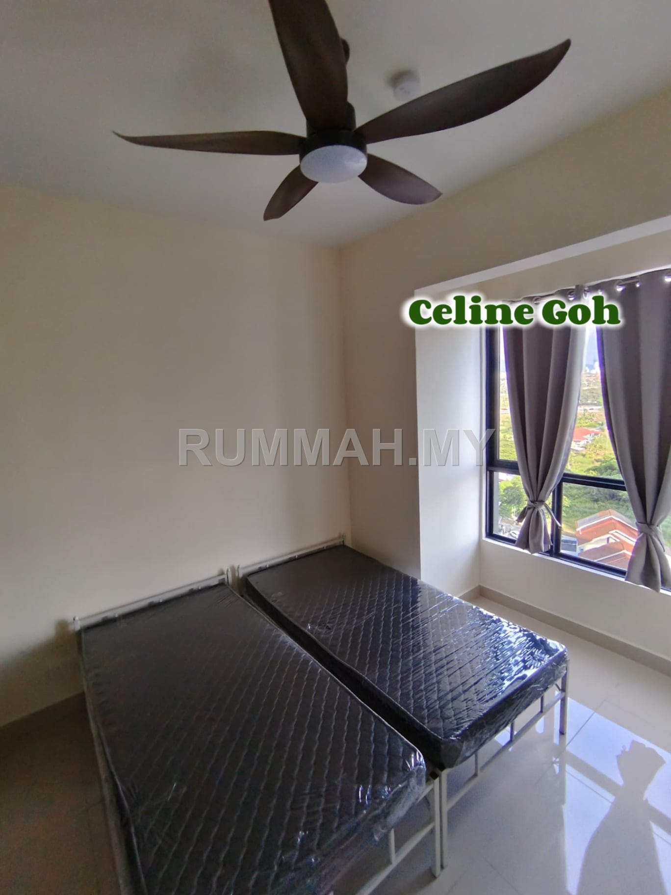 3-bedroom condo in Perai, Penang for rent - Gem Residence Condo Partially Furnished at Perai 
