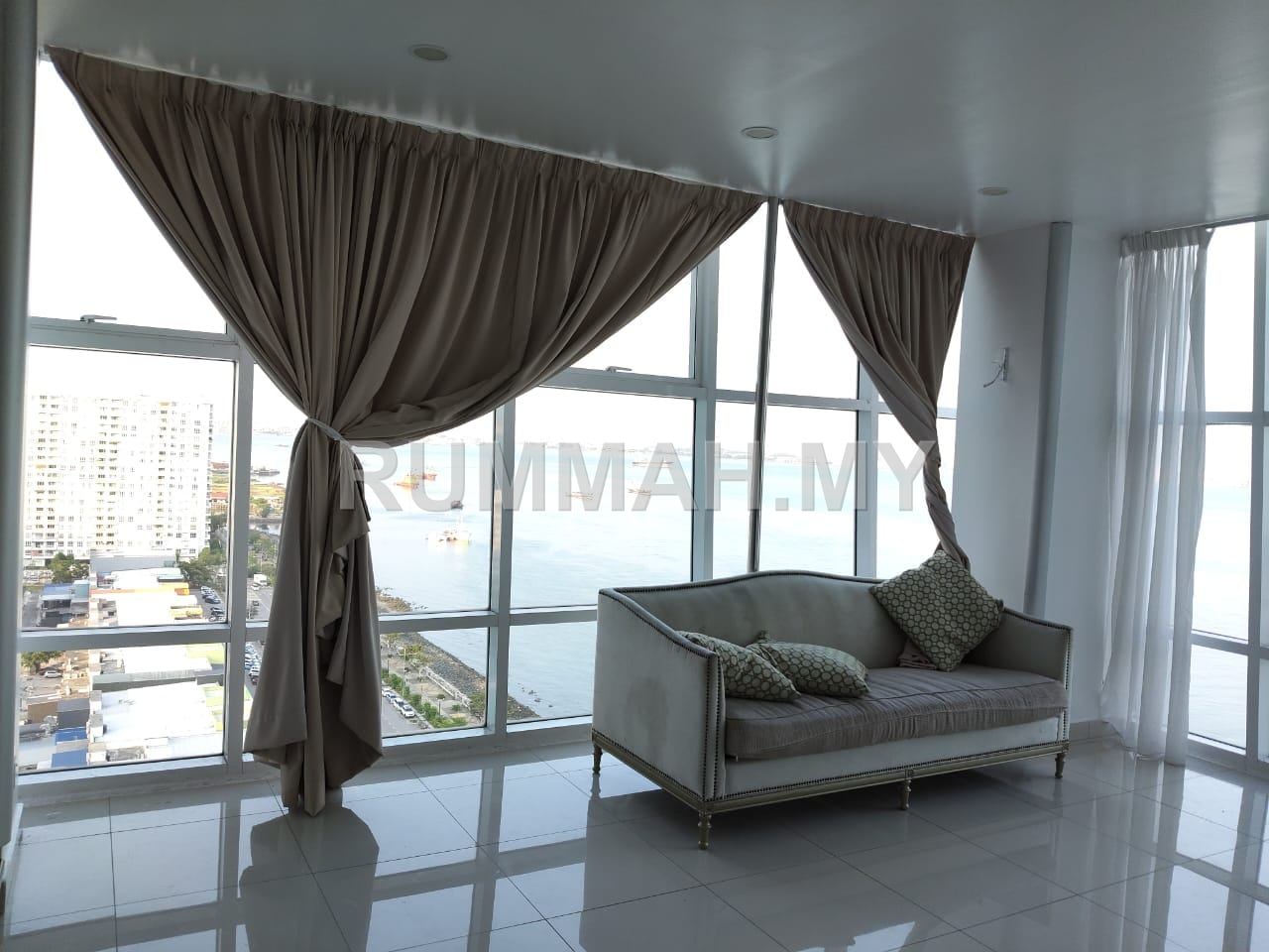 2-bedroom commercial in Sungai Pinang, Penang for rent - Maritime Suites for Rent @ Persiaran Karpal, Sungai Pinang | Partly