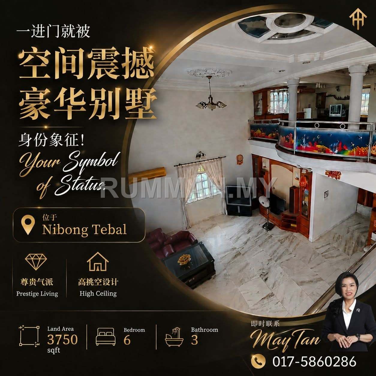 6-bedroom house in Nibong Tebal, Penang for sale - Bungalow House for Sale @ Nibong Tebal, Nibong Tebal | Fully Furnished