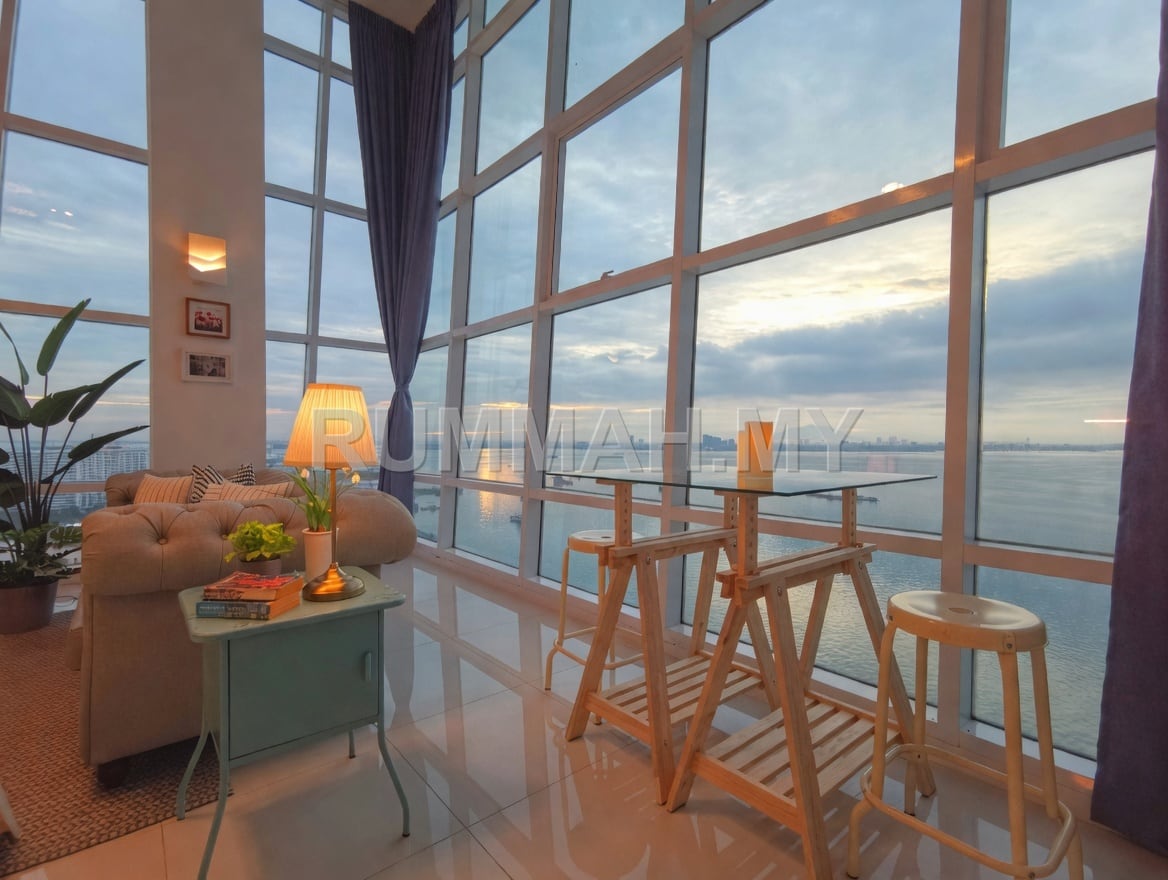 2-bedroom condo in Jelutong, Penang for rent - Maritime Suite Serviced Residence For Sale, Full Seaview, Karpal Singh