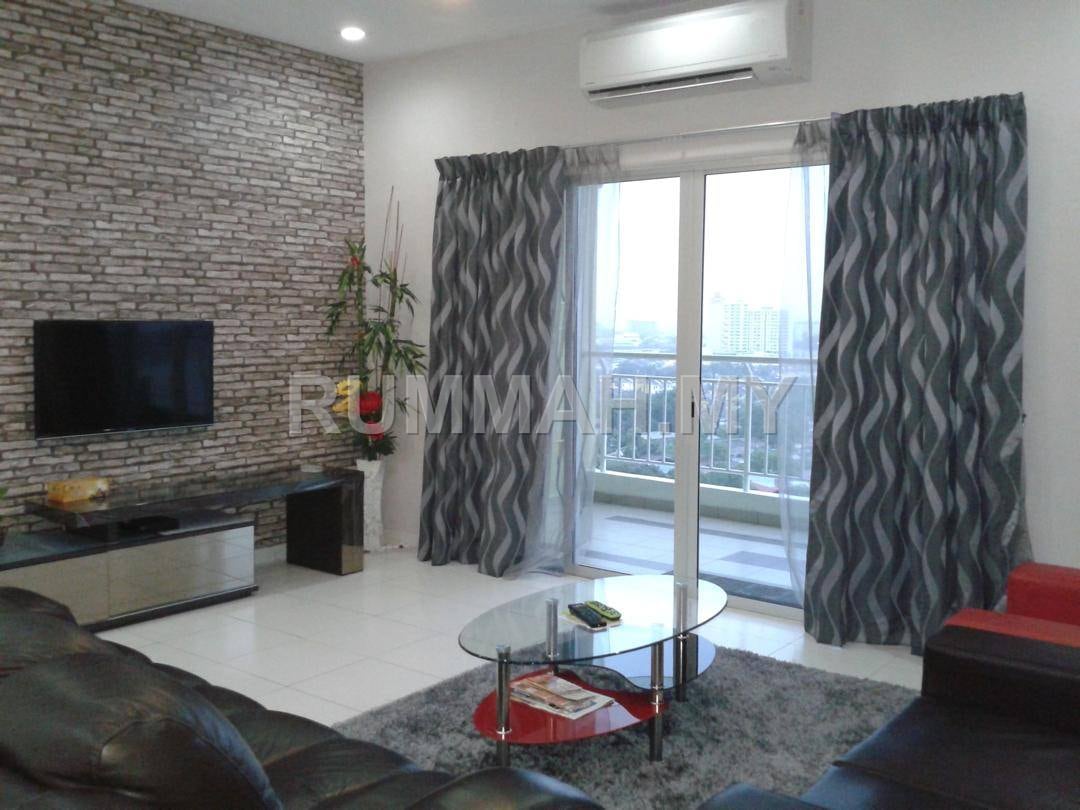 1-Sky Condominium Corner Middle Floor 1650sf 2CP Fully Furnished Bayan Baru
