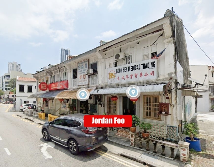 commercial in Pulau Tikus, Penang for rent - 2 Storey Shophouse Jalan Cantonment Pulau Tikus near Market Main road